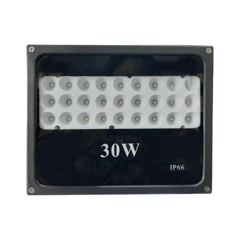 FOCO LED EXTERIOR MULTICHIP LUZ BLANCA FRIO 30 WATT 22X19X4.5 CM NEGRO - 1