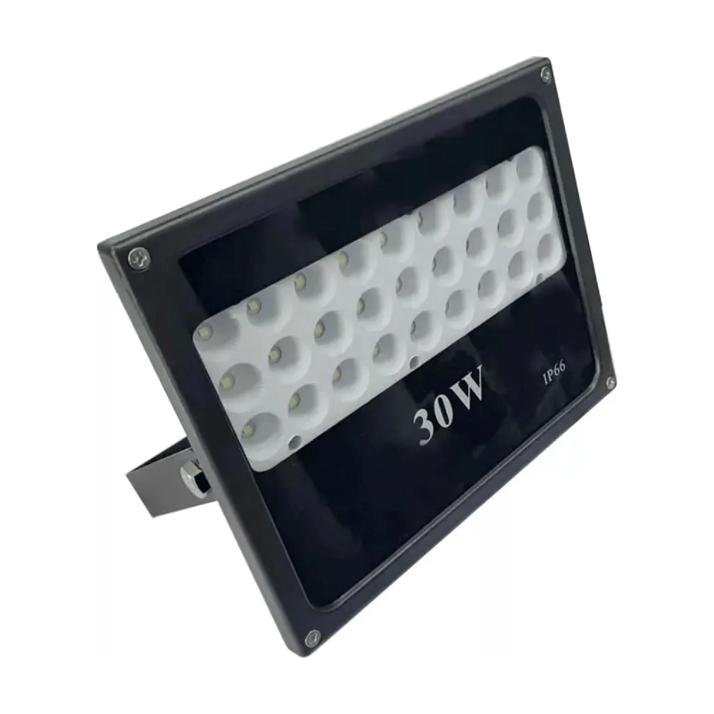 FOCO LED EXTERIOR MULTICHIP LUZ BLANCA FRIO 30 WATT 22X19X4.5 CM NEGRO - 2