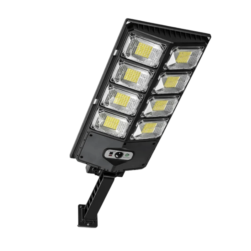 FOCO SOLAR LED 8 PLACAS SENSOR MOVIMIENTO 200 WATT NEGRO - 1