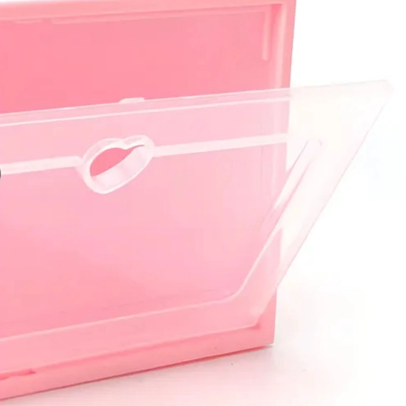 PACK 10 ZAPATEROS ORGANIZADOR CAJA 34X24X14 CM ROSA - 4