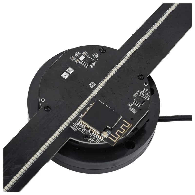 PROYECTOR HOLOGRAMA 3D PANTALLA VENTILADOR 800X480P NEGRO - 3