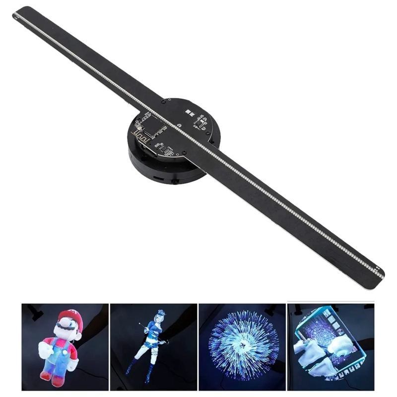 PROYECTOR HOLOGRAMA 3D PANTALLA VENTILADOR 800X480P NEGRO - 4