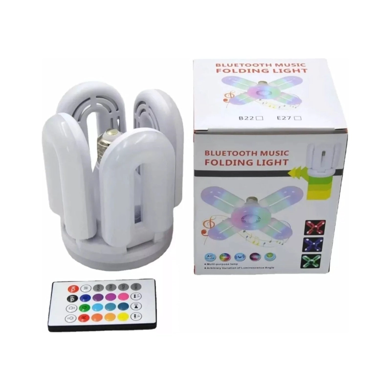 AMPOLLETA PARLANTE LED CONTROL REMOTO RGB 50 WATT - 4
