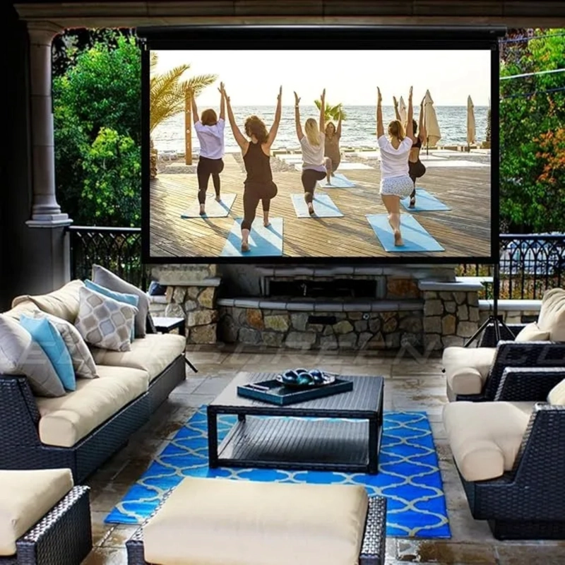 PROYECTOR PANTALLA PORTATIL 84 299X259X0.01 CM NEGRO - 4