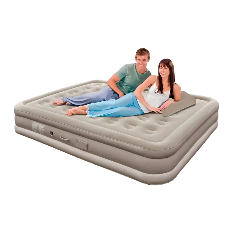 COLCHON CAMA INFLABLE ELE CTRICO 2 PLAZA 2 ALMOHADAS PORTATIL - 5