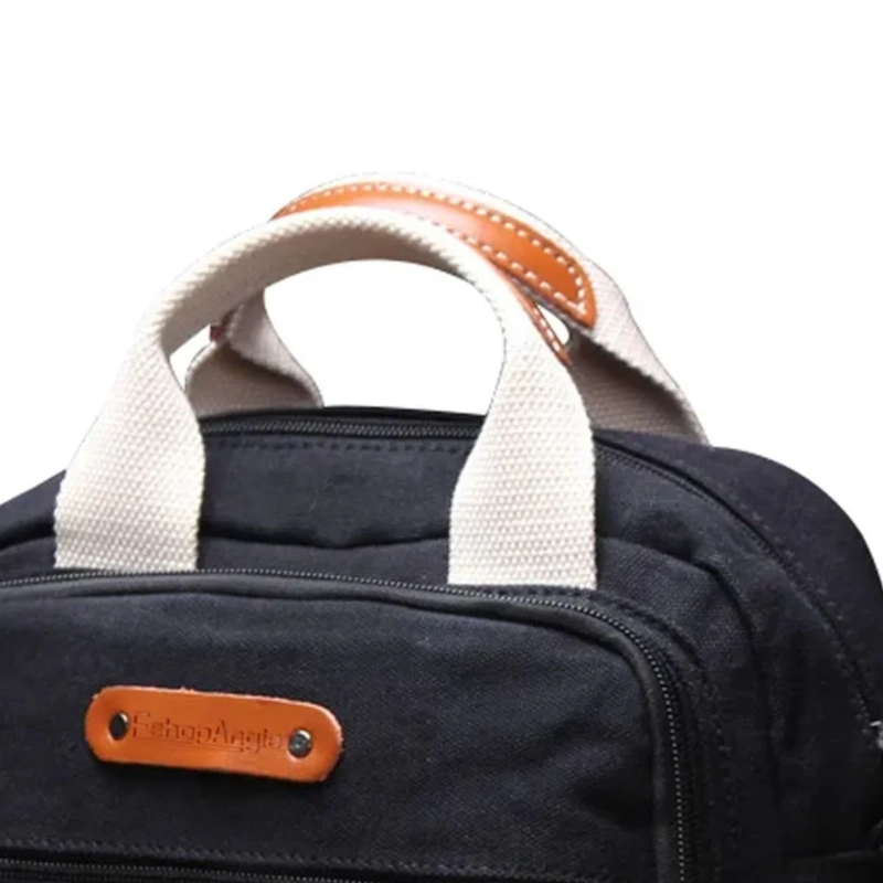 BOLSO MOCHILA MATERNAL BEBE  PLEGABLE MULTIFUNCIONAL NEGRO - 3