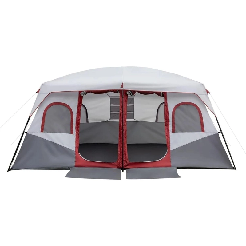 CARPA 10 PERSONAS CANADIENSE TOLDO VENTANA 1.8X3X3 MTS ROJO - 1