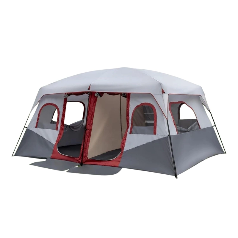 CARPA 10 PERSONAS CANADIENSE TOLDO VENTANA 1.8X3X3 MTS ROJO - 2