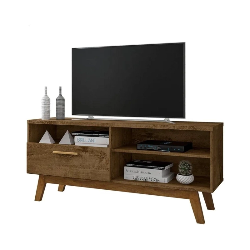 ESTANTE RACK PALADIO TV 55 136X59X38 CM MARRON - 3