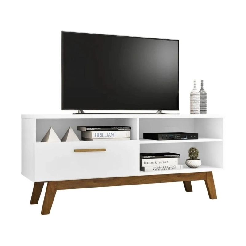 ESTANTE RACK PALADIO TV 55 136X59X38 CM BLANCO - 2
