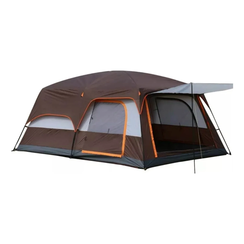 CARPA DOBLE FAMILIAR 6 PERSONAS 1.95X2.6X380 MTS MARRON - 1
