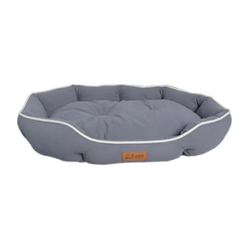 CAMA MASCOTA ULTRASUAVE GATO PERRO 70X50 CM TALLA L GRIS - 1