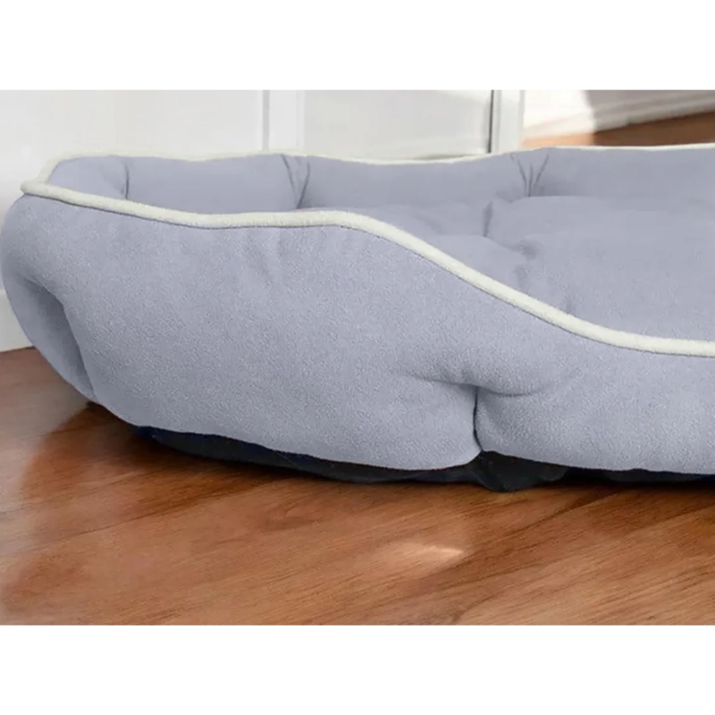 CAMA MASCOTA ULTRASUAVE GATO PERRO 70X50 CM TALLA L GRIS - 3