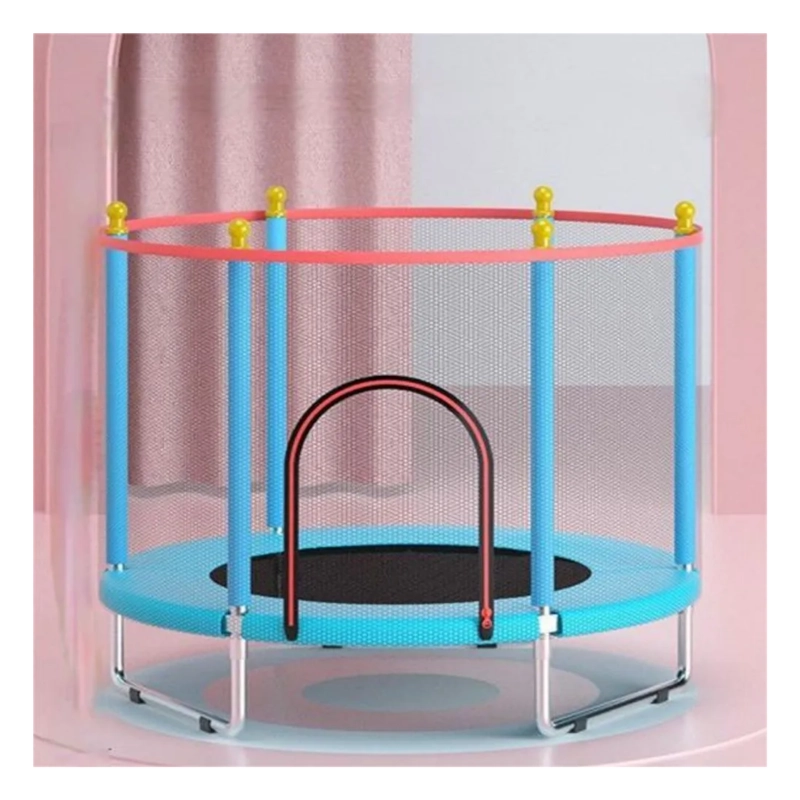 MINI TRAMPOLIN ELASTICA INFANTIL 55X55X46 CM AZUL - 4