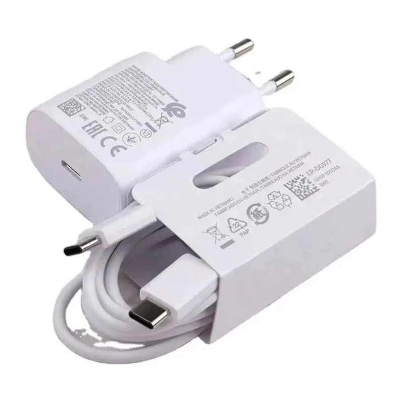 CARGADOR SUPER CARGA RAPIDA TIPO C 25 WATT BLANCO - 4