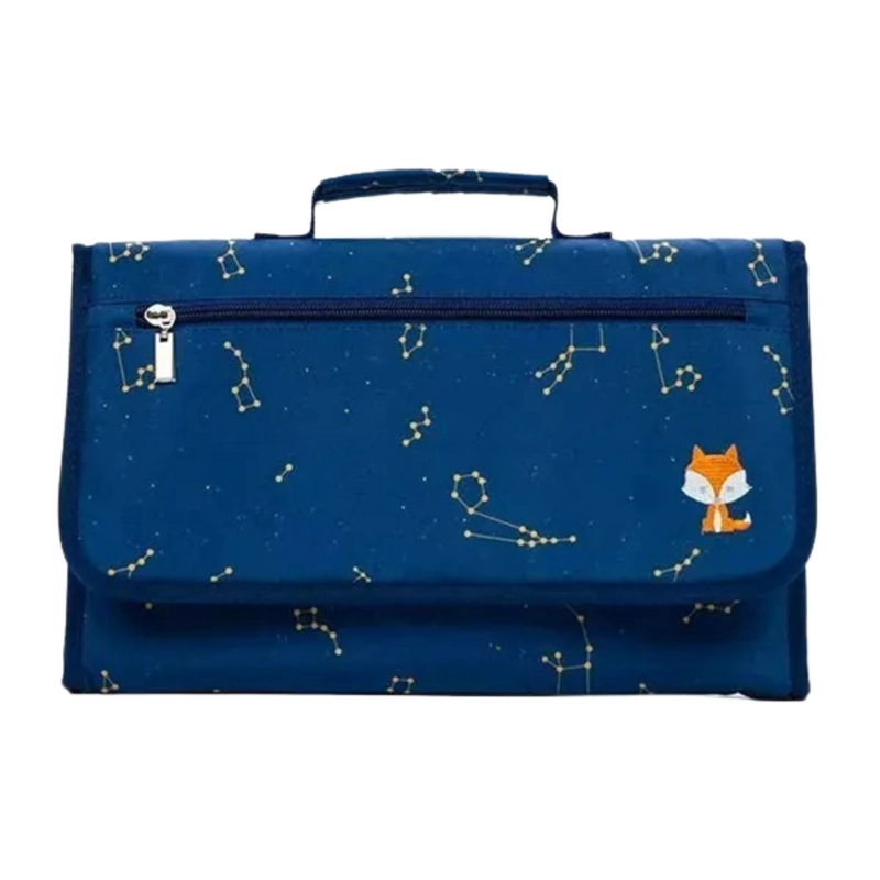 MUDADOR CAMBIADOR PLEGABLE BEBE AZUL - 2