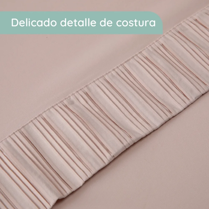 SABANAS COLCHON KING MICROFIBRA 300 HILOS ROSADO - 3
