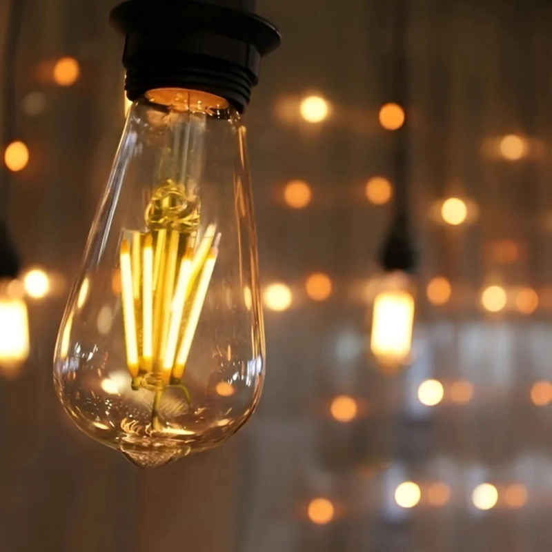 PACK 10 AMPOLLETAS FILAMENTO LED RETRO VINTAGE LUZ CALIDA 4 WATT - 5