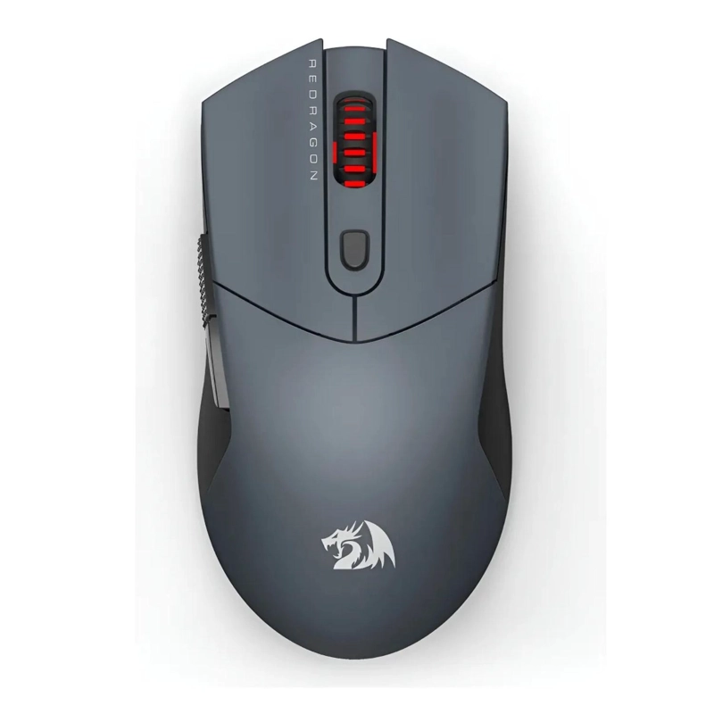 MOUSE GAMER PROFESIONAL REDRAGON 6 BOTONES PROGAMABLES GRIS - 1