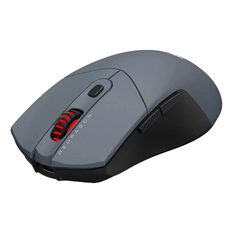 MOUSE GAMER PROFESIONAL REDRAGON 6 BOTONES PROGAMABLES GRIS - 3