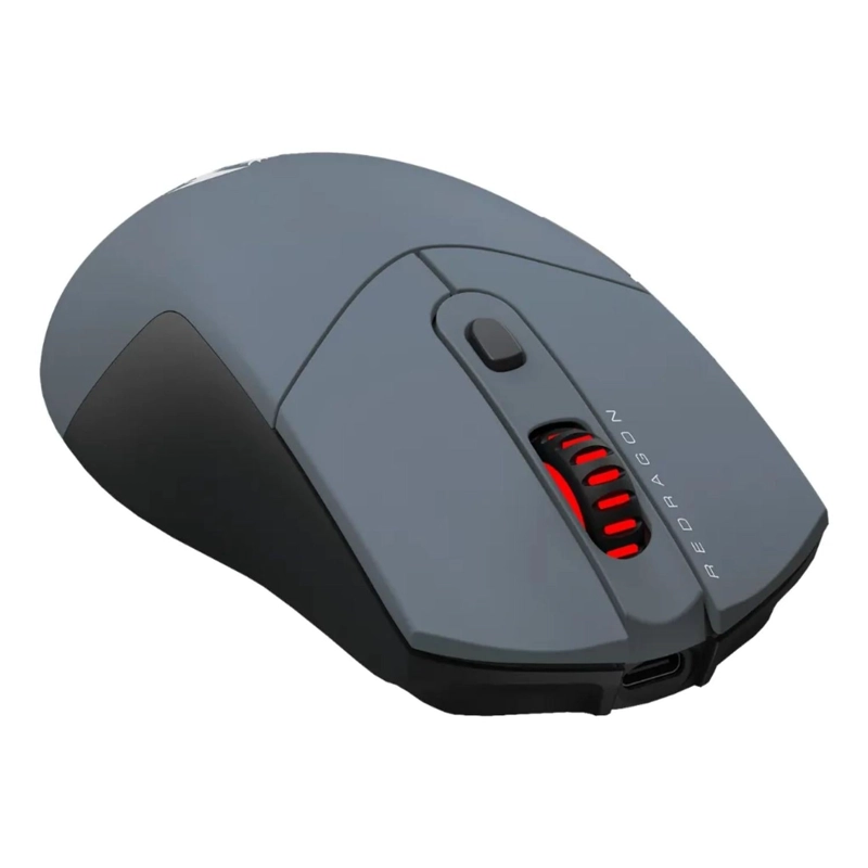 MOUSE GAMER PROFESIONAL REDRAGON 6 BOTONES PROGAMABLES GRIS - 5