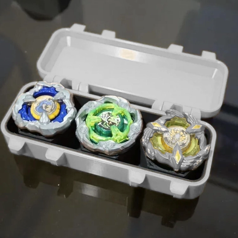 CAJA ROBUSTA PORTA 3 BEYBLADE 16X5 CM BLANCO - 4