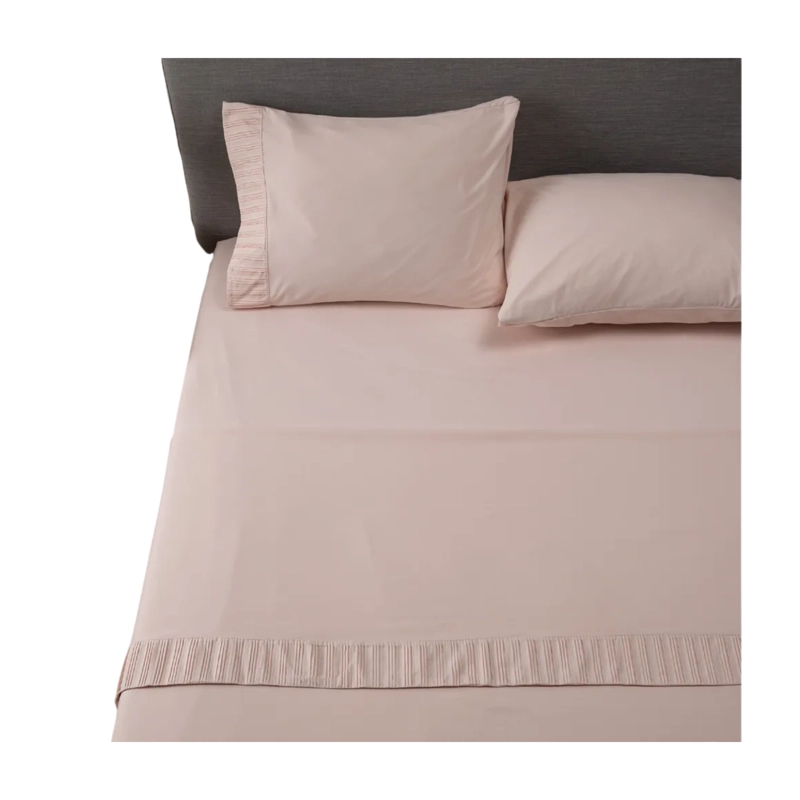 SABANAS COLCHON SUPER KING MICROFIBRA 300 HILOS ROSADO - 1