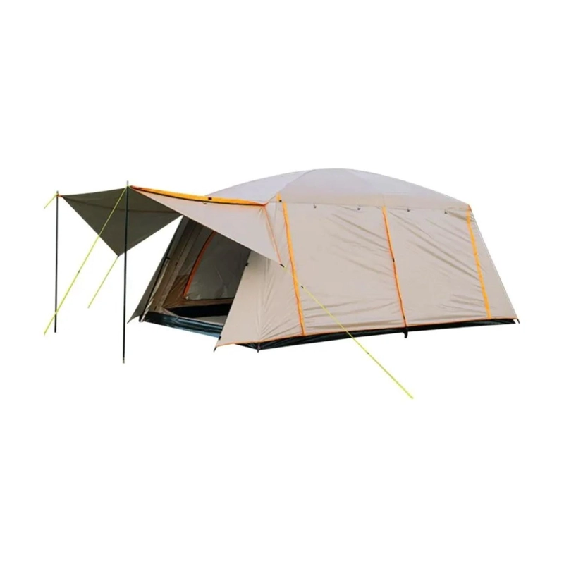 CARPA 10 PERSONAS FAMILIAR CANADIENSE TOLDO VENTANA 200X3.05X4.2 MTS BEIGE - 1