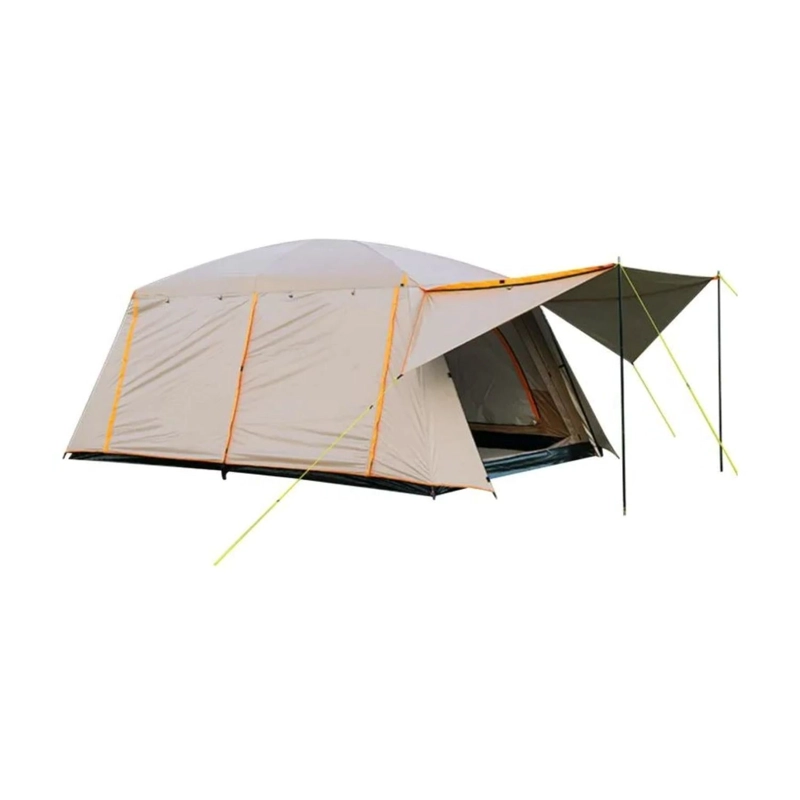 CARPA 10 PERSONAS FAMILIAR CANADIENSE TOLDO VENTANA 200X3.05X4.2 MTS BEIGE - 3