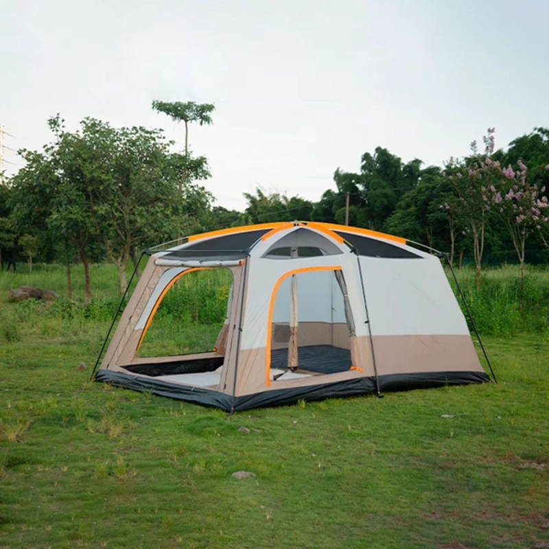 CARPA 10 PERSONAS FAMILIAR CANADIENSE TOLDO VENTANA 200X3.05X4.2 MTS BEIGE - 4