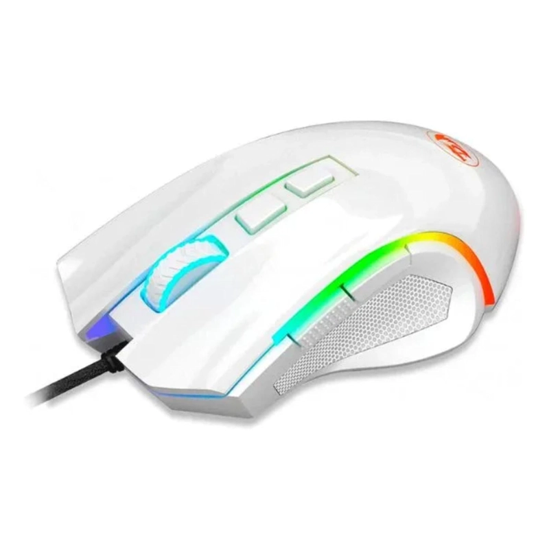 MOUSE GAMER PROFESIONAL REDRAGON 7 BOTONES PROGAMABLES BLANCO - 2