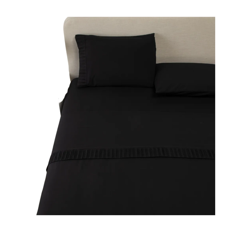 SABANAS COLCHON KING MICROFIBRA 300 HILOS NEGRO - 1