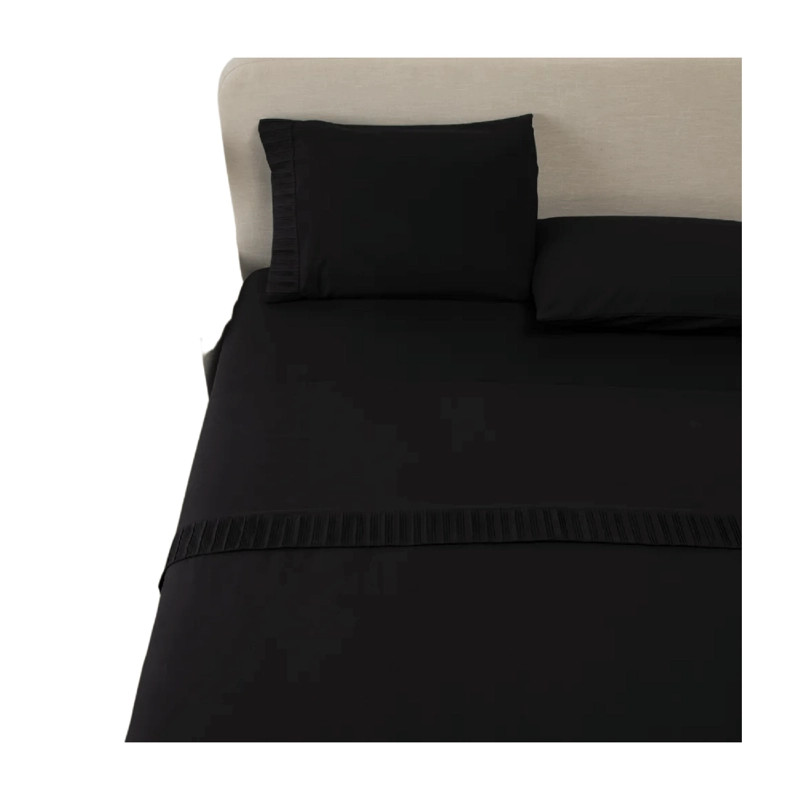 SABANAS COLCHON SUPER KING MICROFIBRA 300 HILOS NEGRO - 1