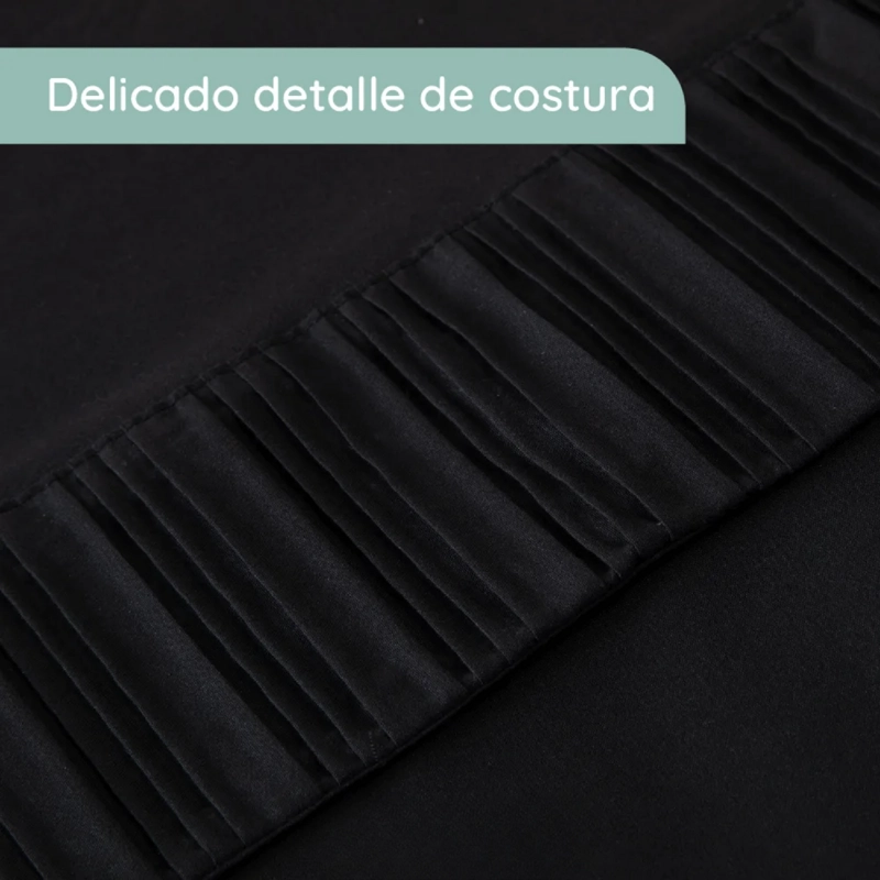SABANAS COLCHON SUPER KING MICROFIBRA 300 HILOS NEGRO - 3