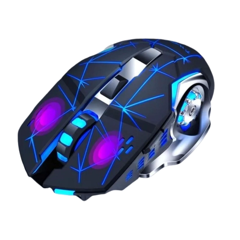 MOUSE GAMER INALAMBRICO RECARGABLE DPI 2400 NEGRO - 1
