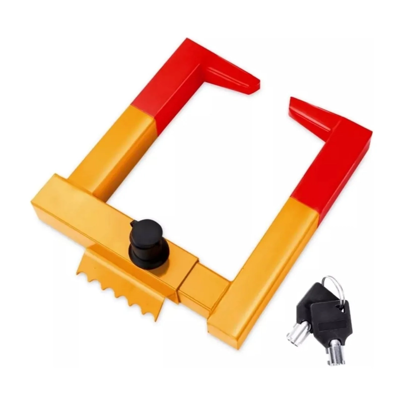BLOQUEO RUEDA PROTECCION SEGURIDAD AUTO CAMIONETA 40X40X2 CM - 1