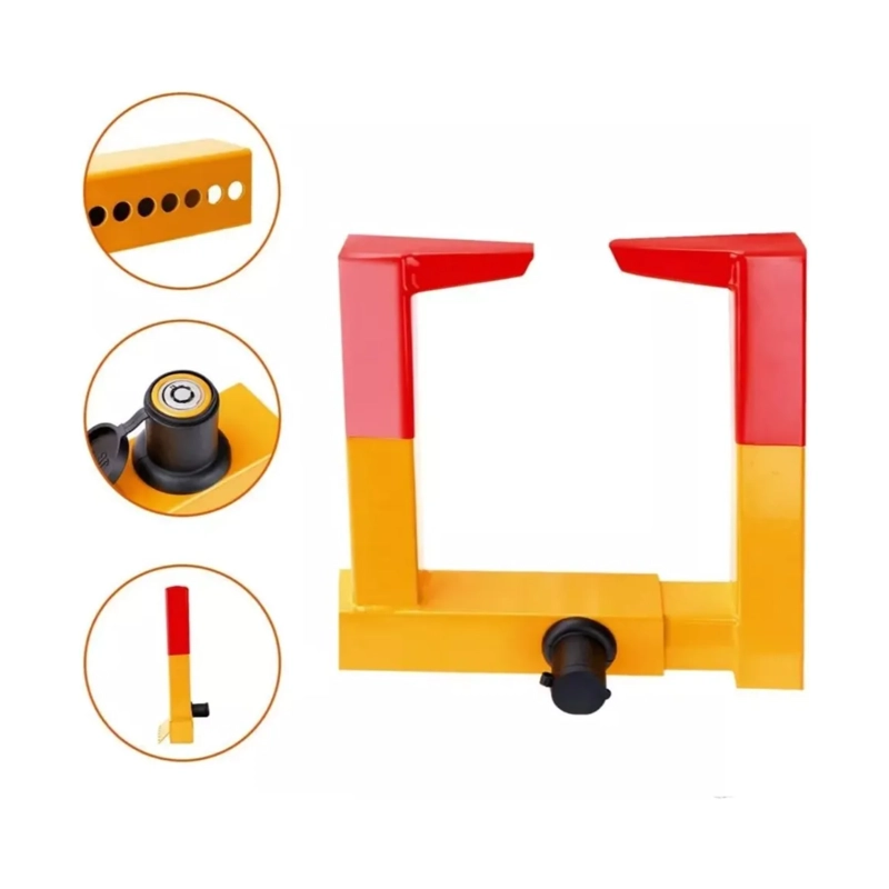 BLOQUEO RUEDA PROTECCION SEGURIDAD AUTO CAMIONETA 40X40X2 CM - 2