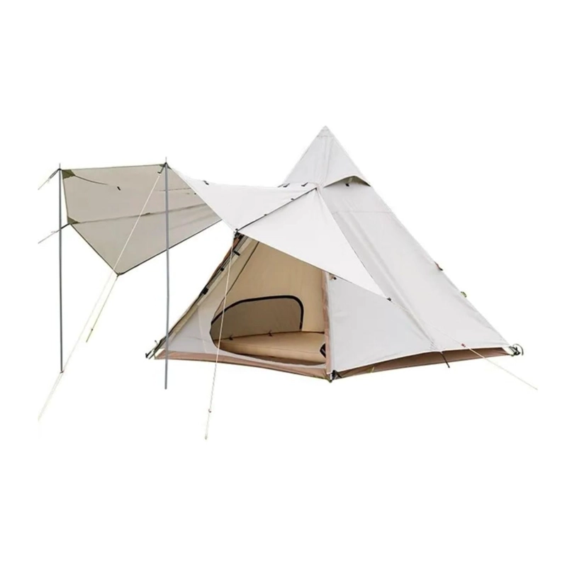CARPA 3 PERSONAS INSTALACION FACIL TOLDO DOBLE CAPA 240X240X210 MTS GRIS - 2