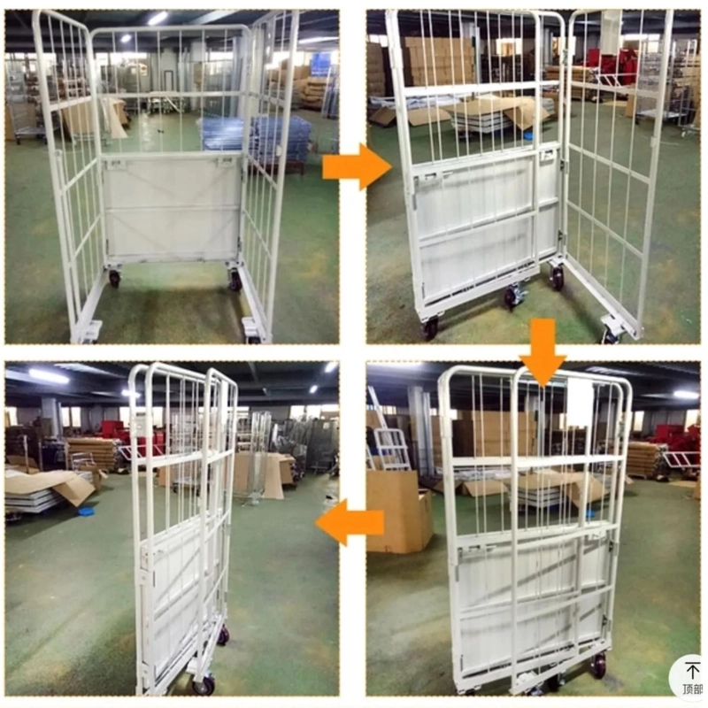CARRO PLEGABLE JAULA BODEGA 300 KG 80X110X170 CM METAL - 4