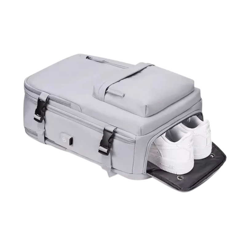 MOCHILA VIAJE SENDERISMO IMPERMEABLE 35 LT GRIS - 4