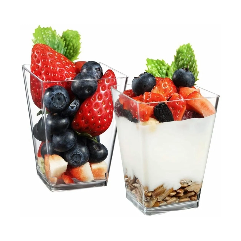 PACK 50 POCILLOS TAPA 150 ML 4X5.8X9.5 CM TRANSPARENTE - 2