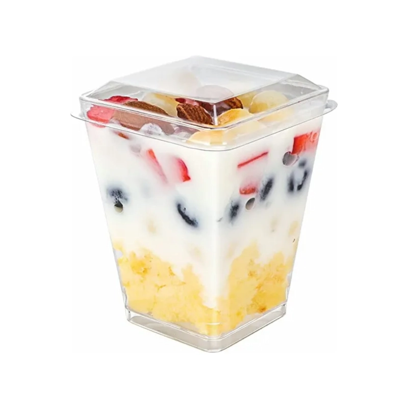 PACK 50 POCILLOS TAPA 150 ML 4X5.8X9.5 CM TRANSPARENTE - 3