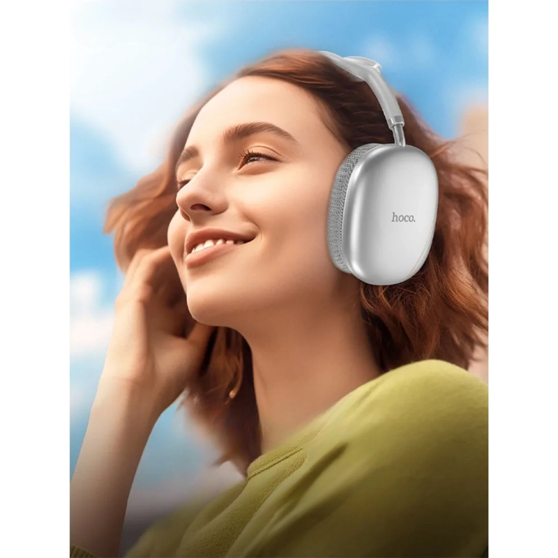 AUDIFONOS BLUETOOTH INALAMBRICOS HOCO PLATEADO - 4