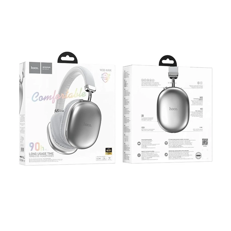 AUDIFONOS BLUETOOTH INALAMBRICOS HOCO PLATEADO - 5