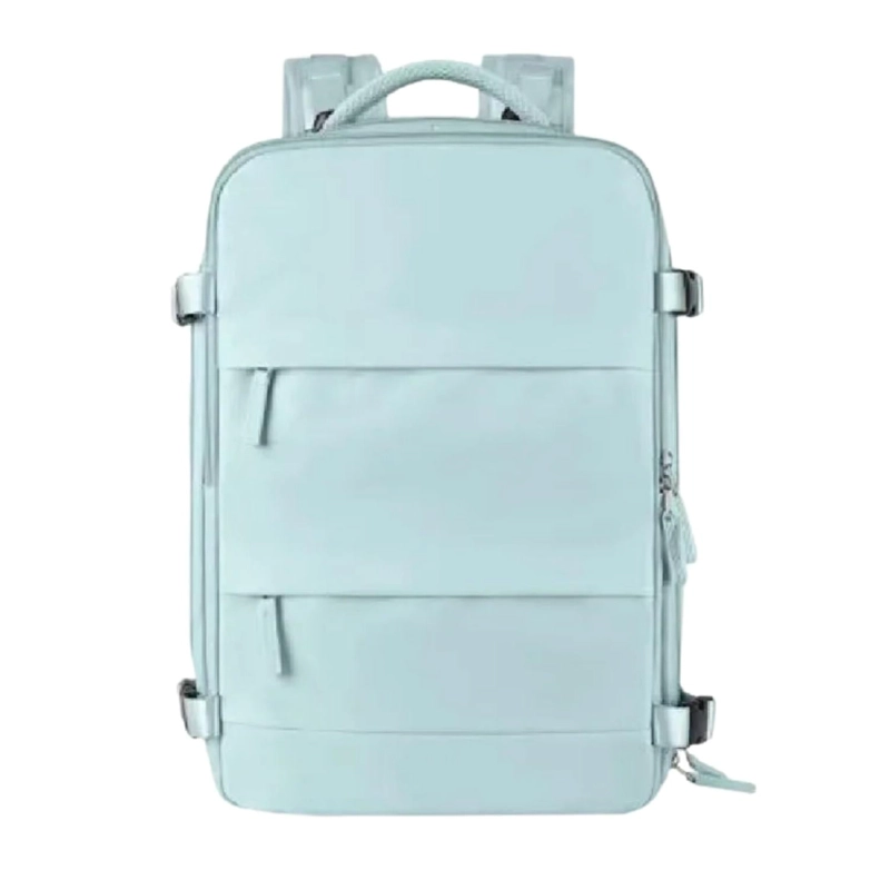 MOCHILA VIAJE GRAN CAPACIDAD MULTIFUNCIONAL IMPERMEABLE 55 LT CELESTE - 1