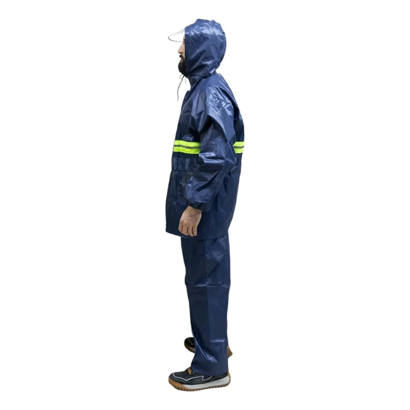 CONJUNTO CHUBASQUERO IMPERMEABLE PANTALON CHAQUETA TALLA L - 3