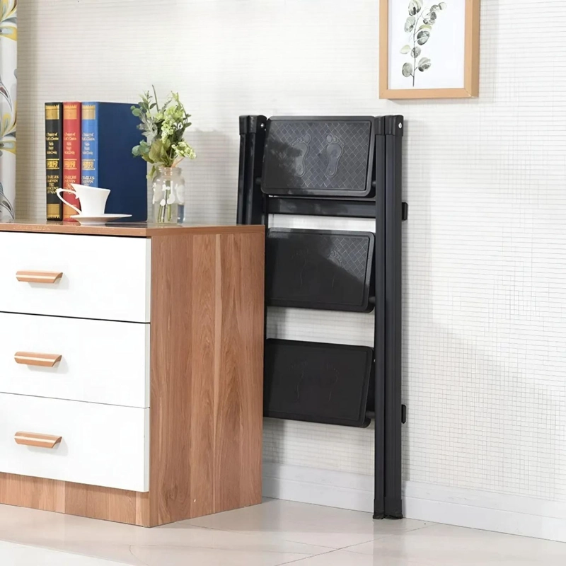 ESCALERA BANQUETA PLEGABLE PORTATIL 3 ESCALONES 120 KG 46X4.6X88 CM - 5