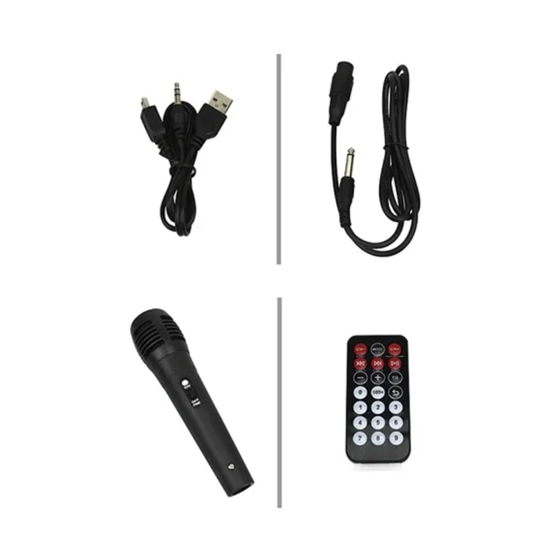 PARLANTE BLUETOOTH KARAOKE INALAMBRICO 10 WATT NEGRO - 5