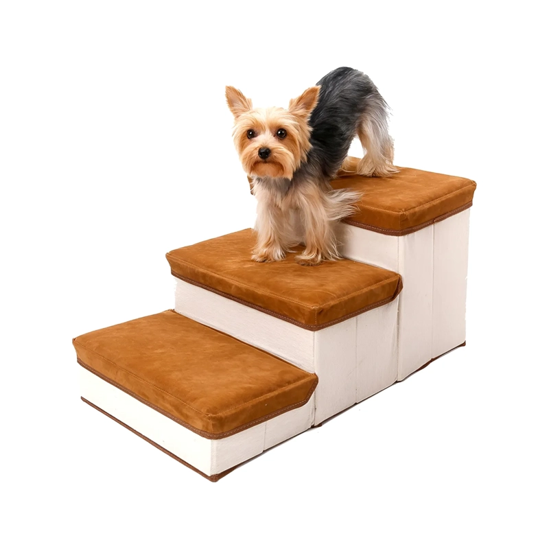 ESCALERA 3 PISOS PLEGABLE MASCOTAS PEQUEÑAS 30X60X35 CM - 5