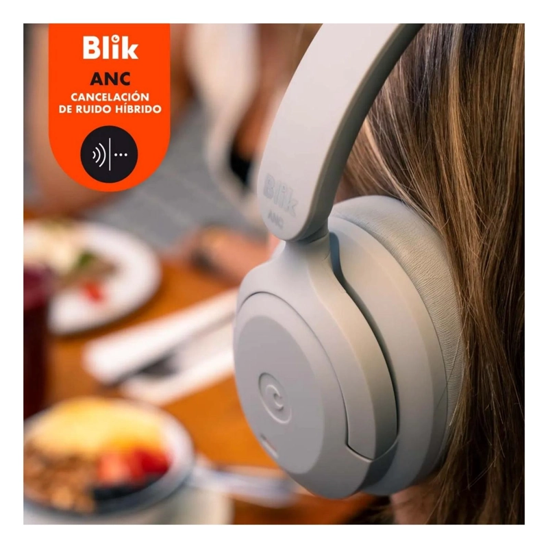 AUDIFONOS INALAMBRICOS BLUETOOTH BLIK SOUL 20 WATT GRIS - 4